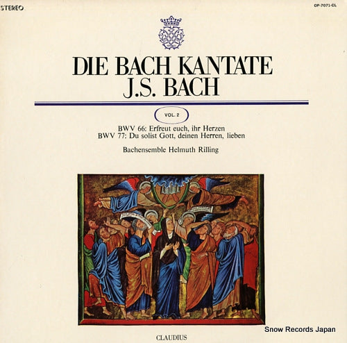 RILLING, HELMUTH bach; kantaten bwv 66 und 77 / vol.2 OP-7071-CL
