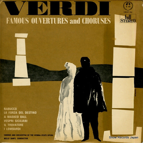SANTI, NELLO verdi; famous ouvertures and choruses SM2316