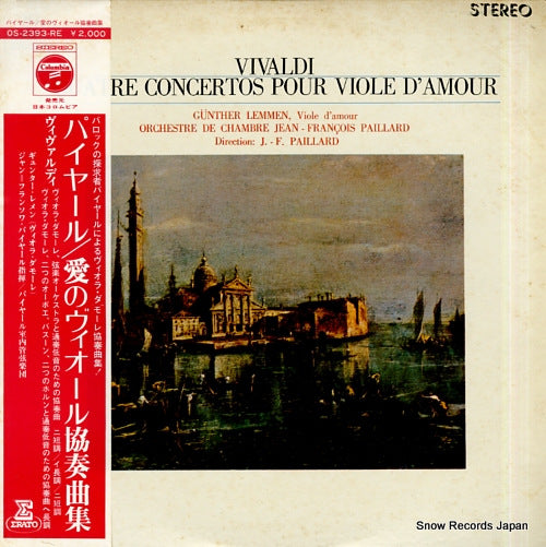 PAILLARD, JEAN-FRANCOIS vivaldi; quatre concertos pour viole d'amour OS-2393-RE