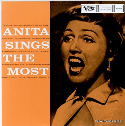 O'DAY, ANITA anita sings the most MGV-8259/SGD-40