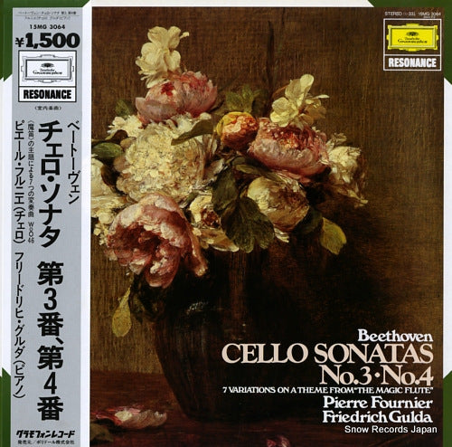 FOURNIER, PIERRE beethoven; cello sonatas no.3. no.4 15MG3064