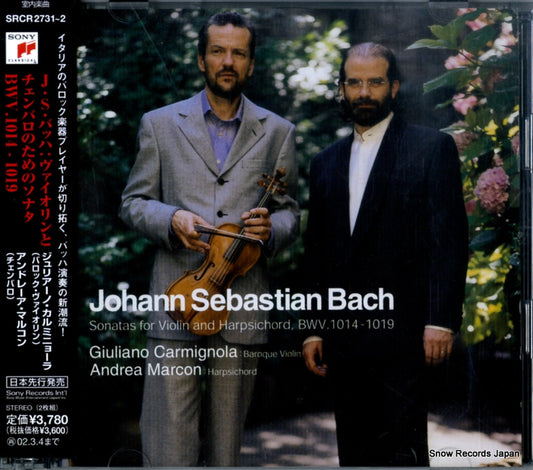 CARMIGNOLA, GIULIANO / ANDREA MARCON bach; sonatas for violin and harpsichord SRCR2731