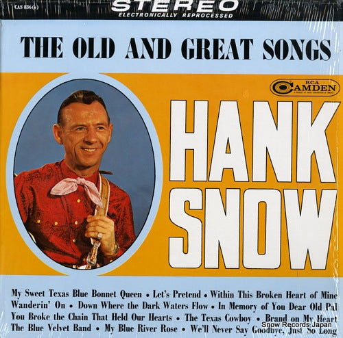 SNOW, HANK the old and great songs CAS-836(E)