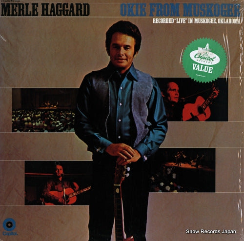 HAGGARD, MERLE okie from muskogee recorded live in muskogee oklahoma SN-16277
