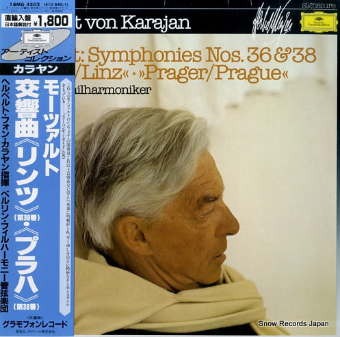 KARAJAN, HERBERT VON mozart; symphonies nos. 36 & 38 "linz" "prague" 18MG4502/410840-1