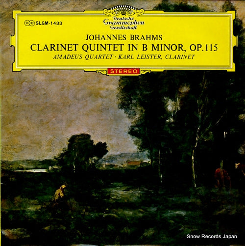 LEISTER, KARL brahms; clarinet quintet in b minor, op.115 SLGM-1433