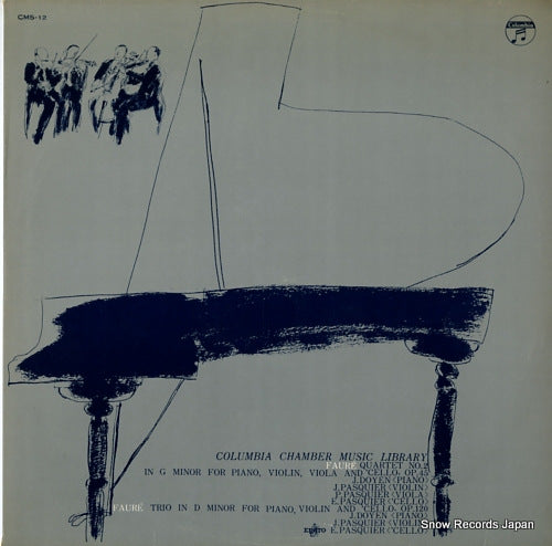 TRIO PASQUIER, LE faure; quartet no.2 CMS-12