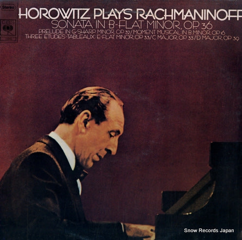 HOROWITZ, VLADIMIR horowitz plays rachmaninoff 72940
