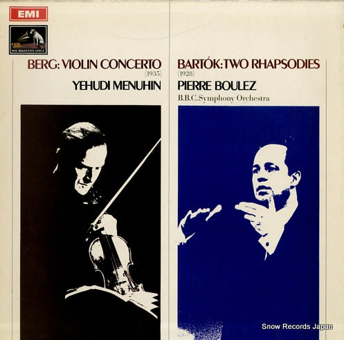 MENUHIN, YEHUDI berg; violin concerto ASD2449