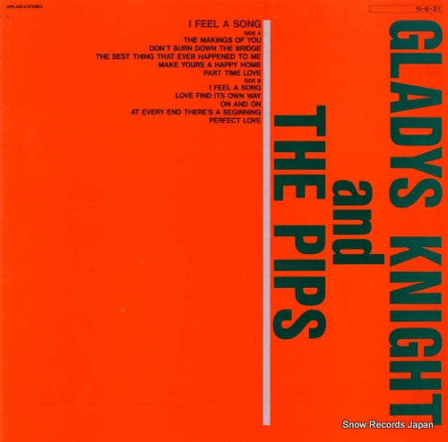 KNIGHT, GLADYS, AND THE PIPS i feel a song UPS-330-V