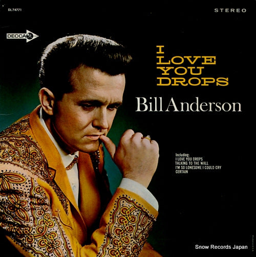 ANDERSON, BILL i love you drops DL74771