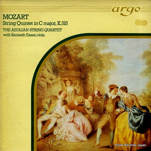 AEOLIAN STRING QUARTET, THE mozart; string quintet in c major, k.515 ZK17