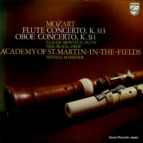 MARRINER, NEVILLE mozart; flute concerto, k.313 / oboe concerto, k.314 6500379