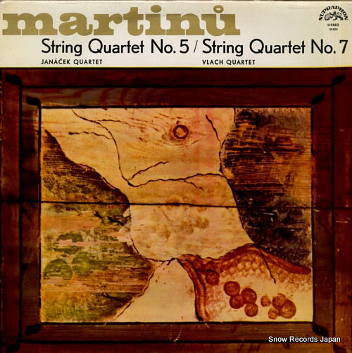 JANACEK QUARTET / VLACH QUARTET martinu; string quartet no.5 / no.7 SUPRAPHON50424