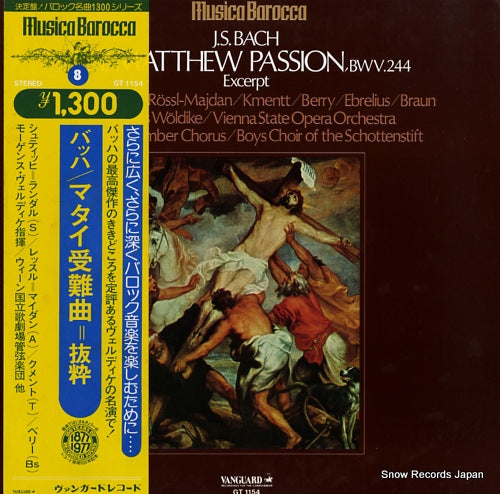 WOLDIKE, MOGENS bach; st. matthew passion bwv.244 GT1154