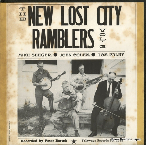 NEW LOST CITY RAMBLERS, THE volume 3 FA2398