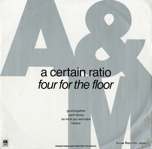 A CERTAIN RATIO four for the floor ACRY550DJ