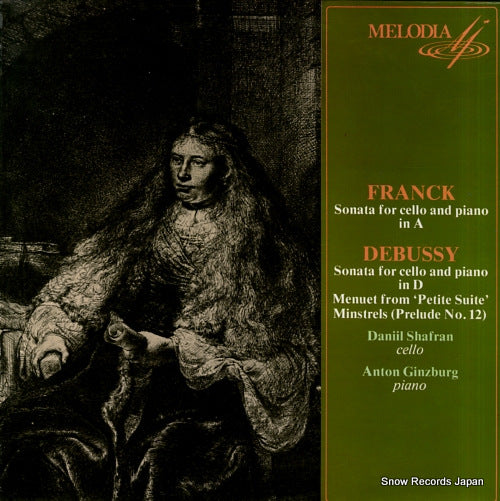 SHAFRAN, DANIIL franck; sonata for cello and piano in a 270007