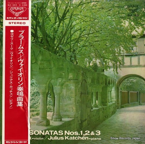 SUK, JOSEF brahms; violin sonatas SLC1815