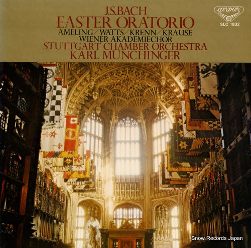MUNCHINGER, KARL bach; easter oratorio SLC1832