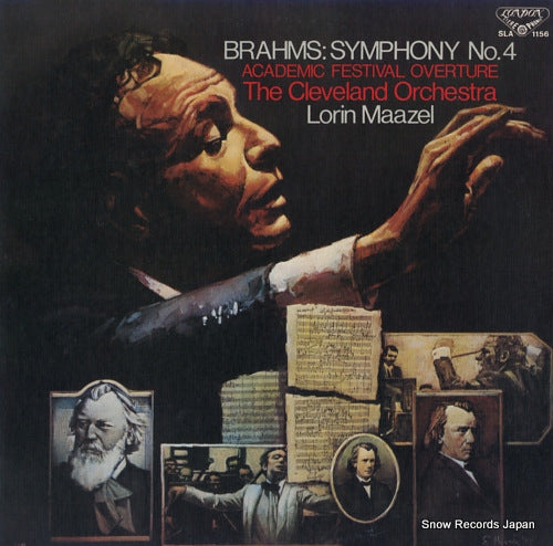 MAAZEL, LORIN brahms; symphony no.4 / academic festival overture SLA1156
