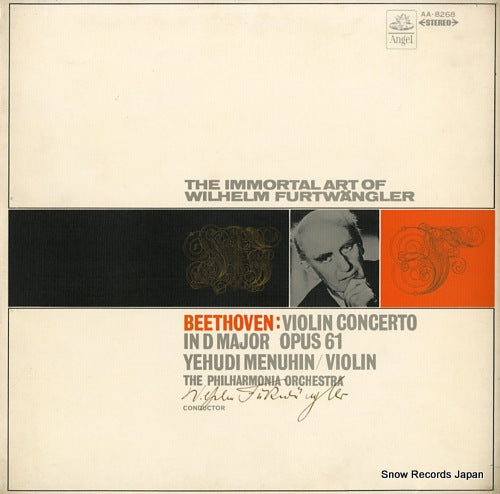 FURTWANGLER, WILHELM beethoven; violin concerto in d major opus 61 AA-8268