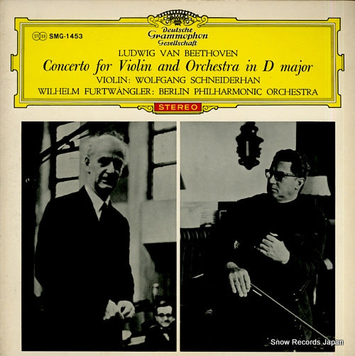 SCHNEIDERHAN, WOLFGANG beethoven; concerto for violin and orchestra in d major SMG-1453