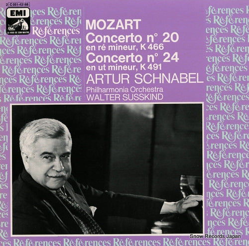 SCHNABEL, ARTUR mozart; concerto no.20/no.24 2C051-43166