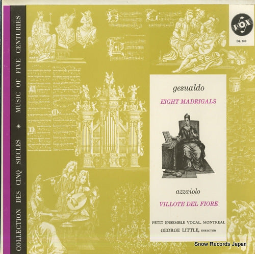 LITTLE, GEORGE gesualdo; eight madrigals DL900