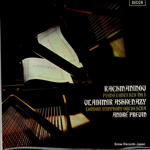 ASHKENAZY, VLADIMIR rachmaninov; piano concerto no.3 SXL6555