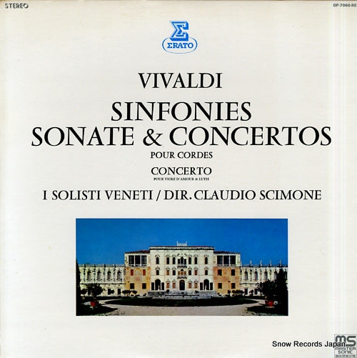 SCIMONE, CLAUDIO vivaldi; sinfonies sonate & concertos OP-7060-RE