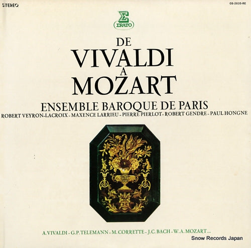 ENSEMBLE BAROQUE DE PARIS de vivaldi a mozart OS-2835-RE