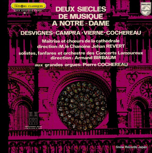 COCHEREAU, PIERRE deux siecles de musique a notre-dame 6504046