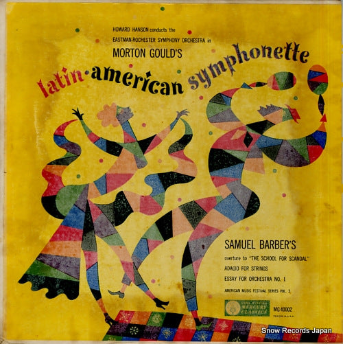 HANSON, HOWARD morton gould; latin american symphony MG40002