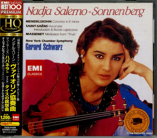 SALERNO-SONNENBERG, NADJA mendelssohn; violin concerto TOCE-91029