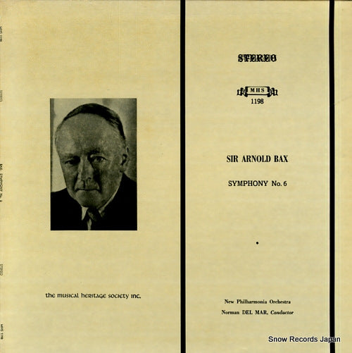 DEL MAR, NORMAN arnold bax; symphony no.6 MHS1198