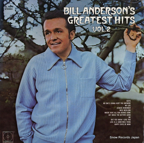 ANDERSON, BILL bill anderson's greatest hits vol.2 DL75315