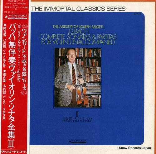 SZIGETI, JOSEPH bach; complete sonatas & partitas MZ5113