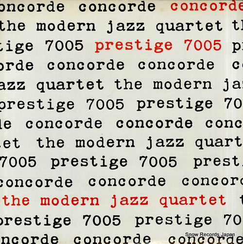 MODERN JAZZ QUARTET, THE concorde PRST7005