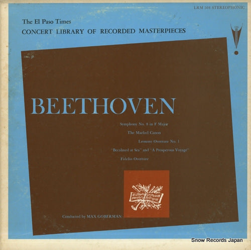 GOBERMAN, MAX beethoven; symphony no.8 LRM504