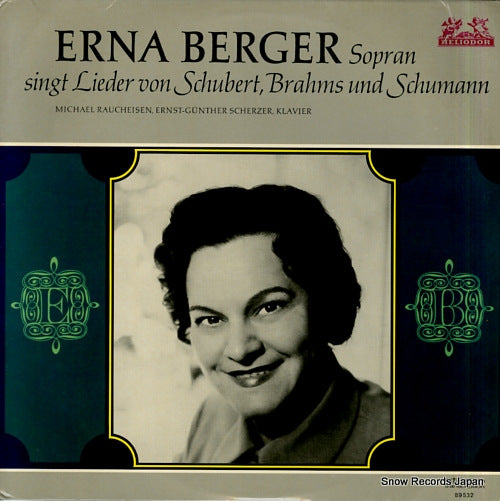 BERGER, ERNA singt lieder von schubert, brahms und schumann 89532