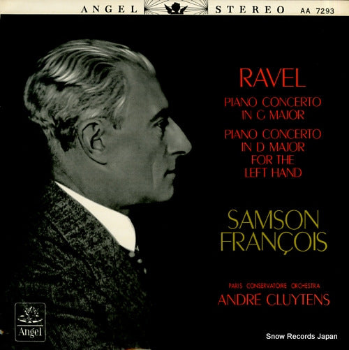 FRANCOIS, SAMSON ravel; piano concerto in g major AA7293