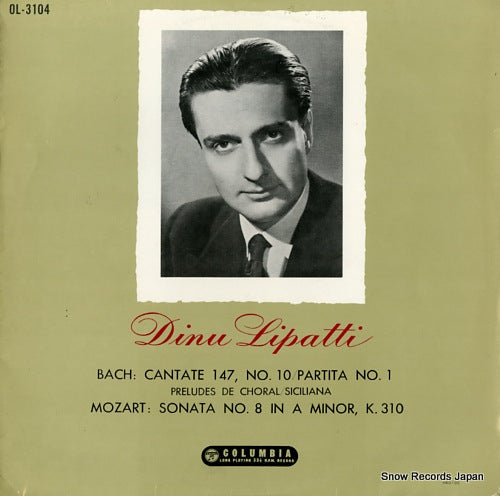 LIPATTI, DINU bach; cantate 147, no.10 / partita no.1 OL-3104