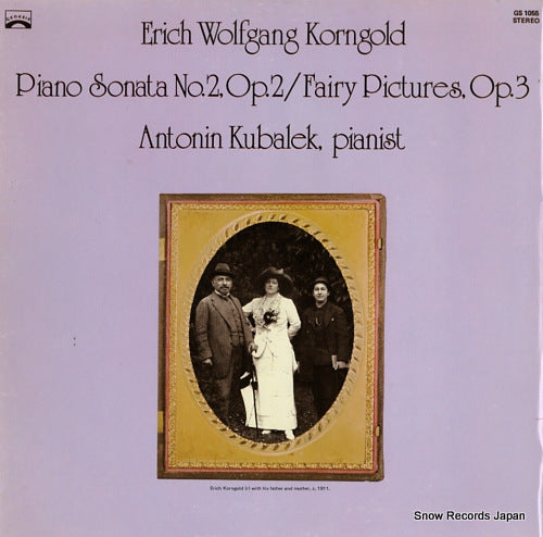 KUBALEK, ANTONIN korngold; piano sonata no.2/fairy pictures op.3 GS1055