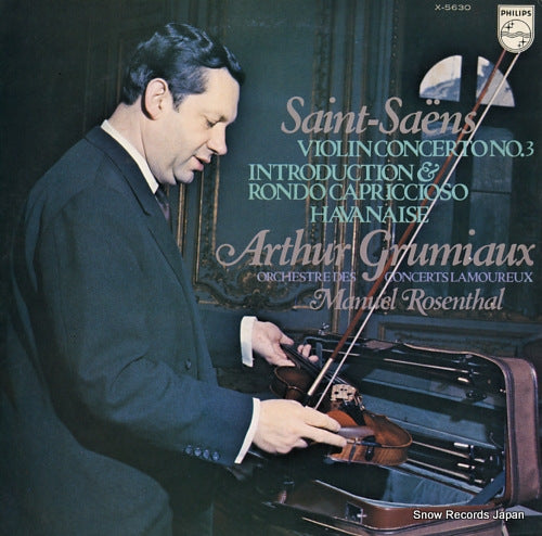 GRUMIAUX, ARTHUR saint-saens; violin concerto no.3 X-5630