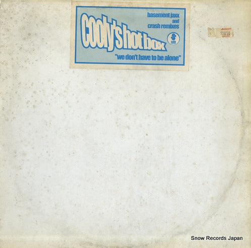 COOLY'S HOTBOX we don't have to be alone SOLE002