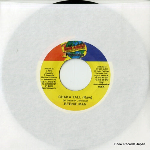 BEENIE MAN chaka tall(raw) FL0506