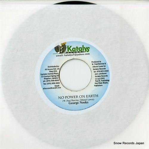 NOOKS, GEORGE no power on earth DSRASIDE-2400