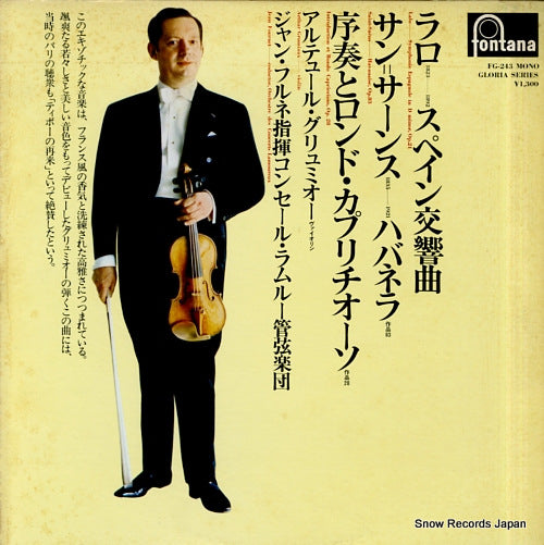 GRUMIAUX, ARHEUR lalo; symphonic espagnole FG-243
