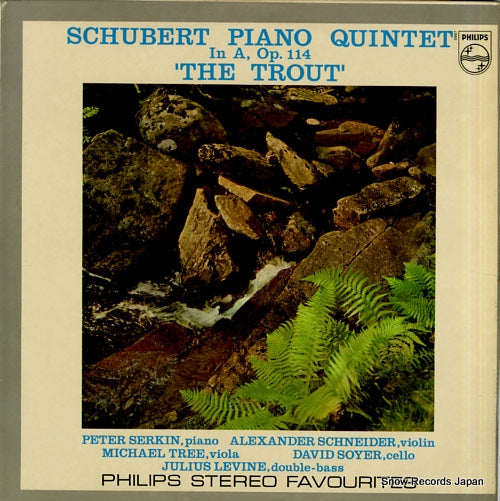SERKIN, PETER schubert; piano quintet "the trout" SGL5867